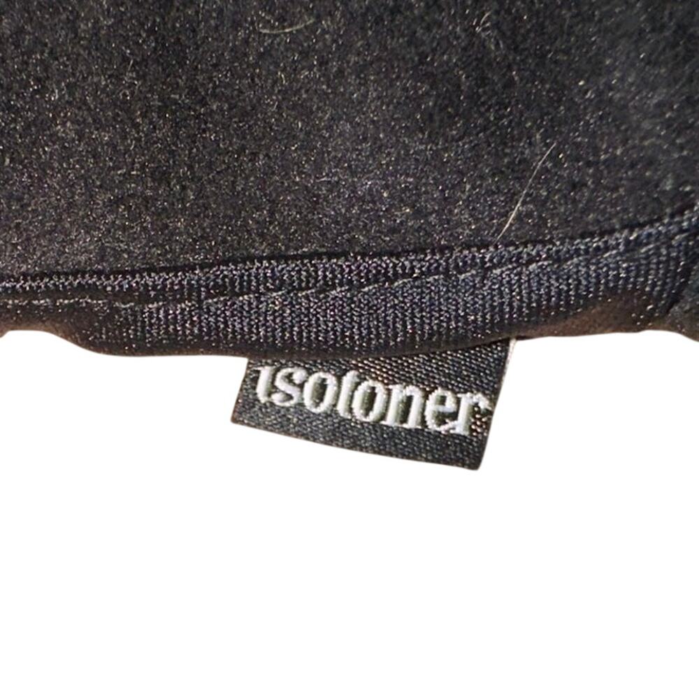 Isotoner Black Faux Suede Faux‎ Fur Lined Winter Gloves One Size - Picture 5 of 6